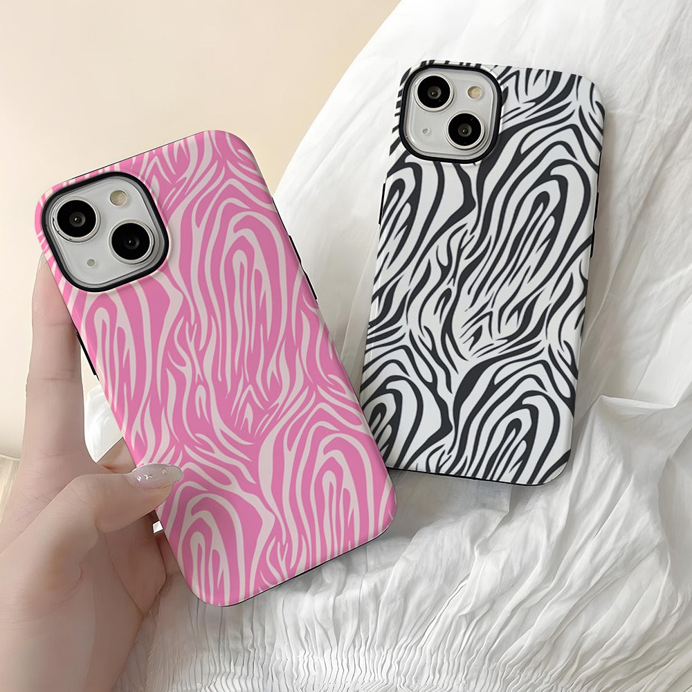 Tiger pattern Apple phone protective 2-in-1 film case