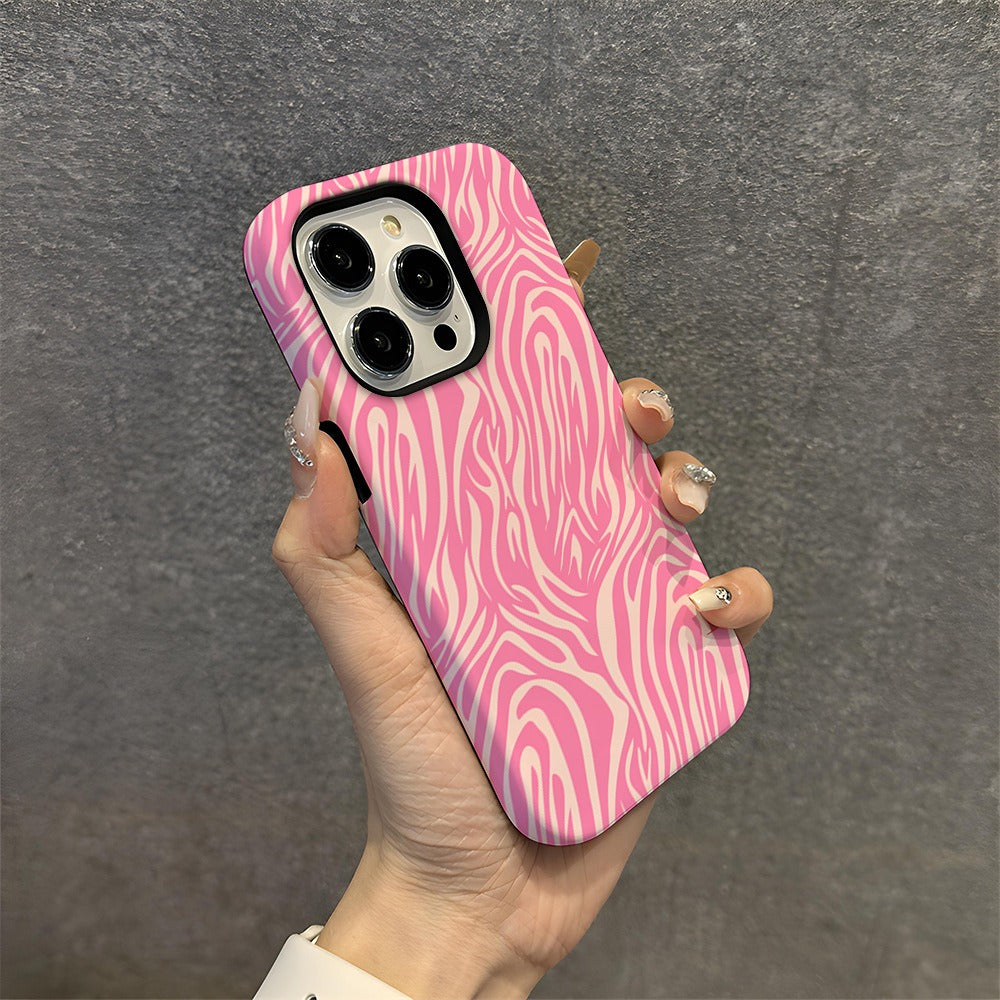 Tiger pattern Apple phone protective 2-in-1 film case